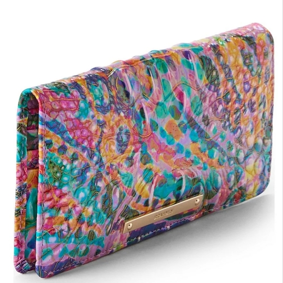 NWT Melbourne Collection Rainbow reef by BRAHMIN, the Ady Multicolor Wallet - Picture 1 of 14
